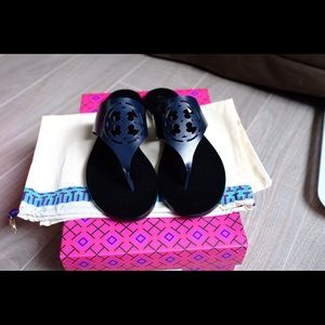 Brand New Tory Burch Zoey Thong in Navy, Size 7.5